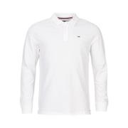 Donker nacht marine lange mouw tee Tommy Jeans , White , Heren