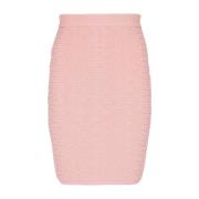 Roze Rokken voor Vrouwen Aw24 Balmain , Pink , Dames