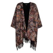 Wollen cape met Paisley Motif Etro , Multicolor , Dames