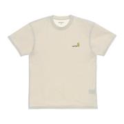 Script Tee Natuurlijke Heren T-shirt Carhartt Wip , Beige , Heren