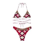 Driehoek Bikini Set met Vaste Slip Me-Fui , Multicolor , Dames