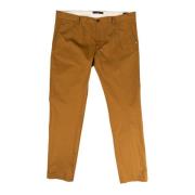 Elegante Katoenen Chino Broek Zomer Bruin Liu Jo , Brown , Heren