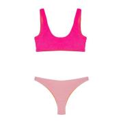 Geëmbosseerd kleurblok bikini set Me-Fui , Multicolor , Dames