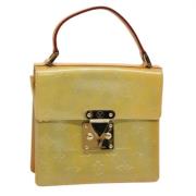 Pre-owned Leather handbags Louis Vuitton Vintage , Yellow , Dames