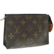 Pre-owned Canvas pouches Louis Vuitton Vintage , Brown , Dames