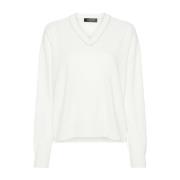 Witte Sweatshirt Aw24 Dameskleding Fabiana Filippi , White , Dames