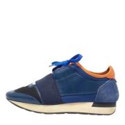 Pre-owned Leather sneakers Balenciaga Vintage , Blue , Dames