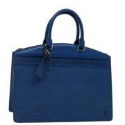 Pre-owned Leather handbags Louis Vuitton Vintage , Blue , Dames