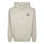 Stoere Hoodie met Pakkende Slogan Drole de Monsieur , White , Heren