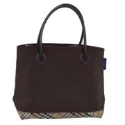 Pre-owned Nylon handbags Burberry Vintage , Beige , Dames