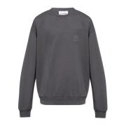 Sweatshirt met logo Iceberg , Gray , Heren