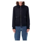 Donkerblauwe Bluson Jas Kleding A.p.c. , Blue , Heren