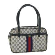 Pre-owned Leather handbags Gucci Vintage , Blue , Dames