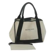 Pre-owned Canvas totes Balenciaga Vintage , White , Dames