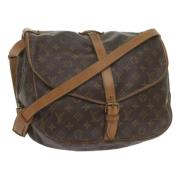 Pre-owned Canvas louis-vuitton-bags Louis Vuitton Vintage , Brown , Da...