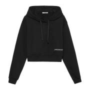 Zwarte Logo Print Hoodie Hinnominate , Black , Dames