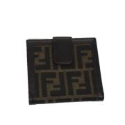 Pre-owned Canvas wallets Fendi Vintage , Black , Dames