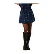 Ikat Mini Rok Paars Dames Alix The Label , Multicolor , Dames