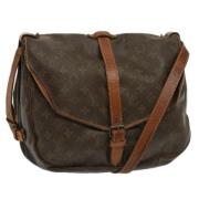 Pre-owned Canvas shoulder-bags Louis Vuitton Vintage , Brown , Dames