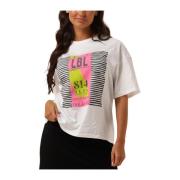 Gebreid Reis T-shirt Alix The Label , White , Dames