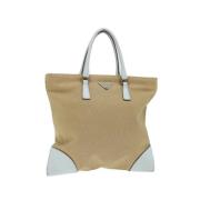 Pre-owned Cotton handbags Prada Vintage , Beige , Dames