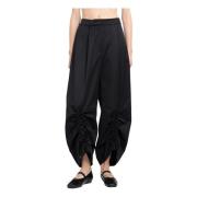 Zwarte Wijde Pijp Gerimpelde Broek Simone Rocha , Black , Dames