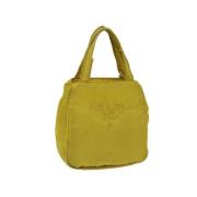 Pre-owned Nylon prada-bags Prada Vintage , Yellow , Dames