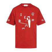 Bedrukt T-shirt Iceberg , Red , Heren