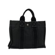 Pre-owned Cotton handbags Hermès Vintage , Black , Dames