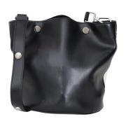 Schoudertas met Gepregeerd Logo Marni , Black , Dames