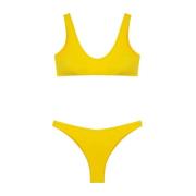 Bikini TOP EN Broek Americano Vast Visionary Dose F**k , Yellow , Dame...