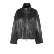 Stijlvol Leren Jack Remain Birger Christensen , Black , Dames