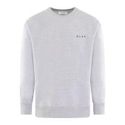 Scribble Face Crewneck Sweatshirt Olaf Hussein , Gray , Heren