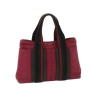 Pre-owned Canvas handbags Hermès Vintage , Red , Dames