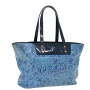 Pre-owned Coated canvas totes Louis Vuitton Vintage , Blue , Dames