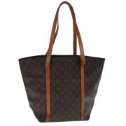 Pre-owned Canvas totes Louis Vuitton Vintage , Brown , Dames