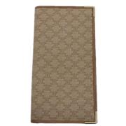 Pre-owned Leather wallets Celine Vintage , Beige , Dames