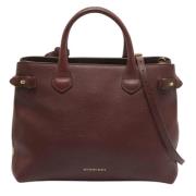 Pre-owned Canvas totes Burberry Vintage , Red , Dames