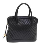 Pre-owned Leather handbags Chanel Vintage , Black , Dames