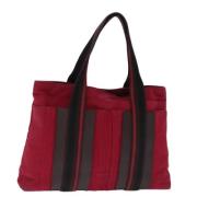 Pre-owned Canvas handbags Hermès Vintage , Red , Dames