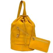 Pre-owned Leather handbags Loewe Pre-owned , Yellow , Dames