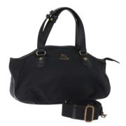 Pre-owned Nylon handbags Burberry Vintage , Black , Dames