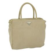 Pre-owned Nylon handbags Prada Vintage , Beige , Dames