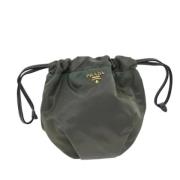 Pre-owned Nylon pouches Prada Vintage , Brown , Dames