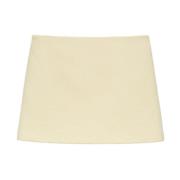 Off White Rok Aw24 Msgm , Beige , Dames