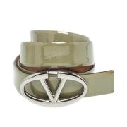 Pre-owned Leather belts Valentino Vintage , Green , Dames