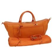 Pre-owned Leather handbags Louis Vuitton Vintage , Orange , Dames