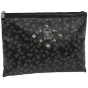 Pre-owned Leather clutches MCM Pre-owned , Black , Dames