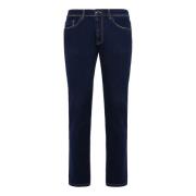 Stretch Denim Jeans Boggi Milano , Blue , Heren