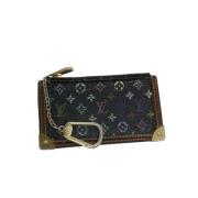 Pre-owned Canvas wallets Louis Vuitton Vintage , Black , Dames